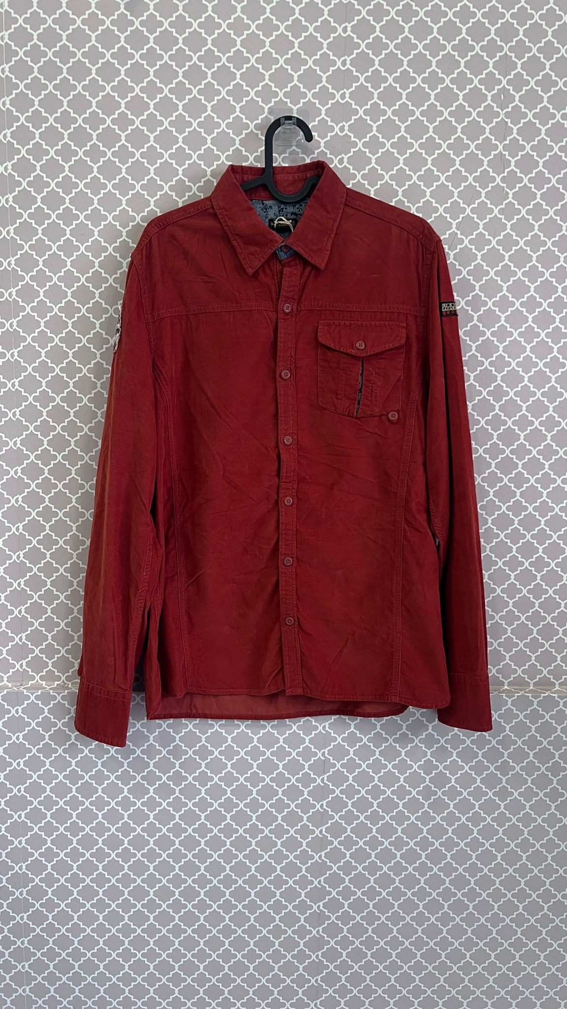 Camicia Napapijri in Velluto a Coste