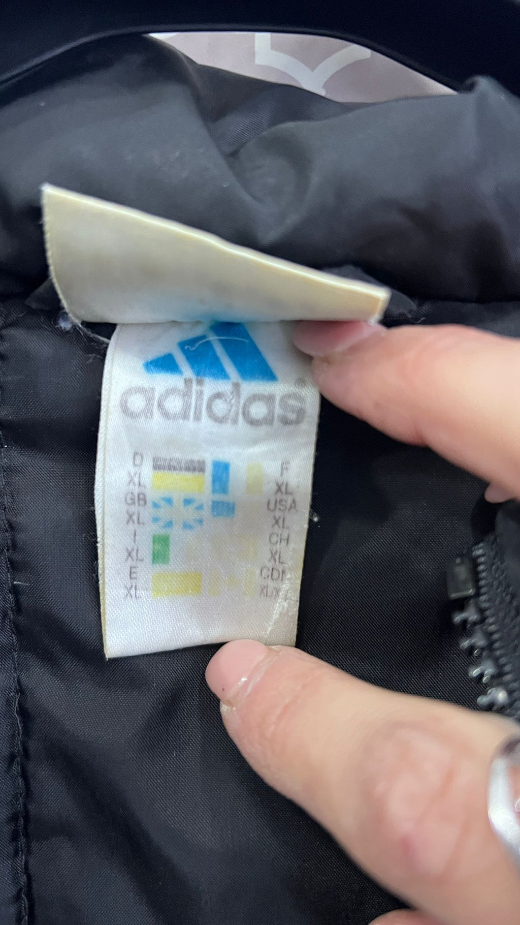 Giacca Imbottita Adidas nera