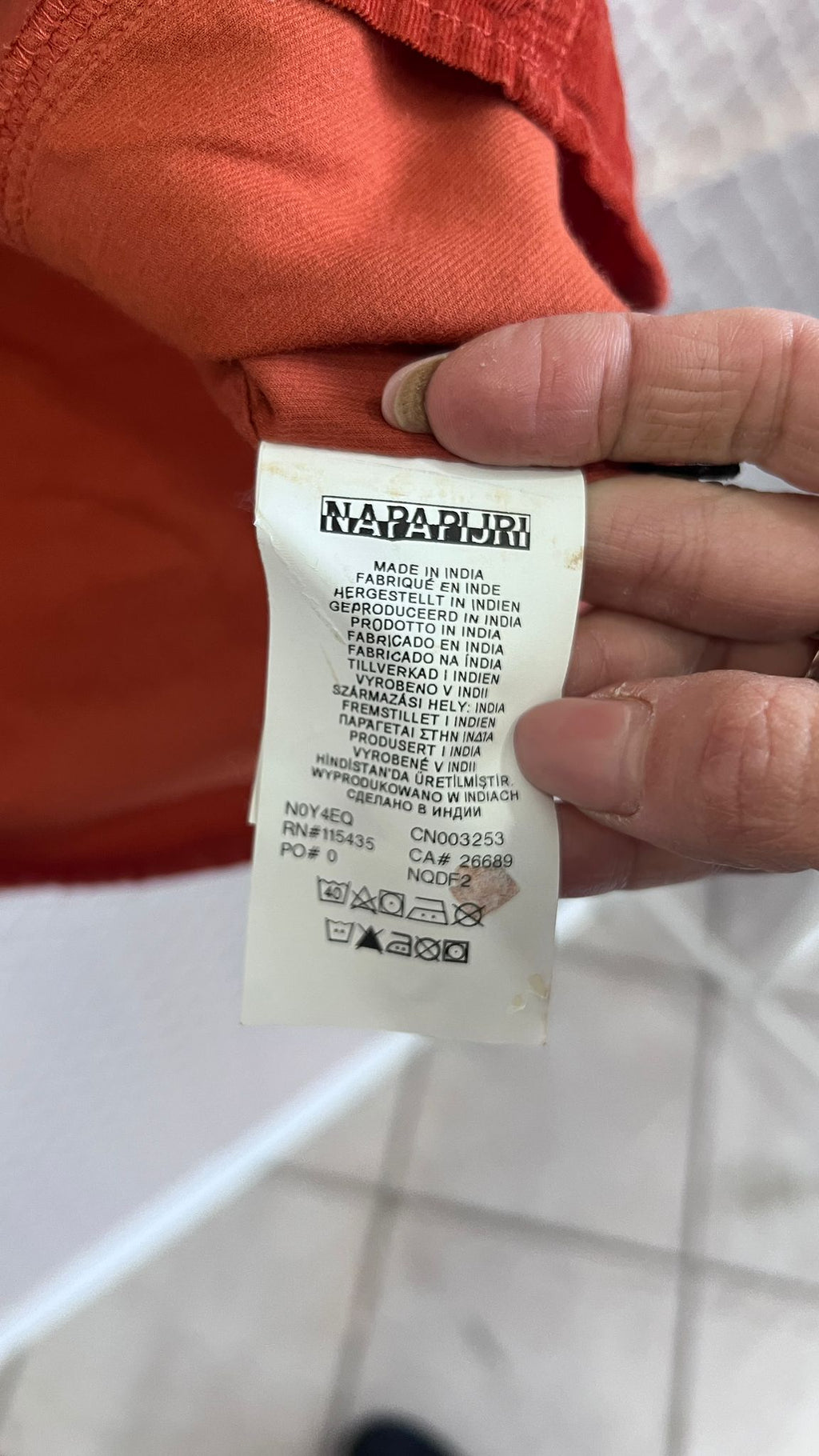 Camicia Napapijri in Velluto a Coste