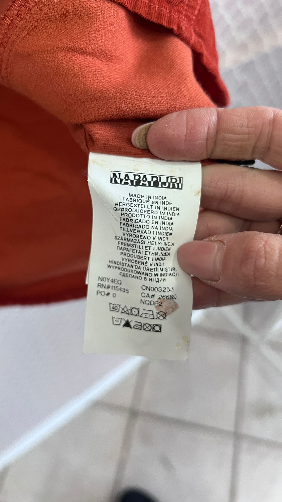 Camicia Napapijri in Velluto a Coste