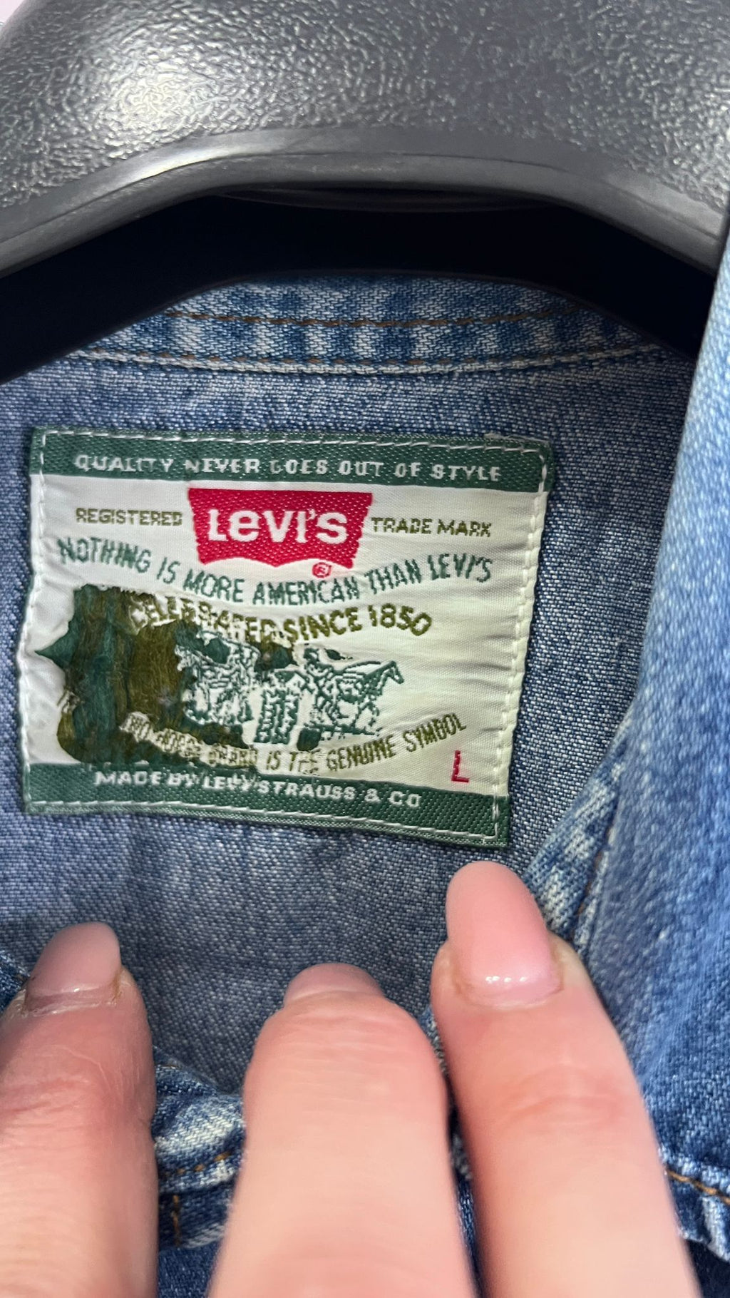 Camicia Western Levi's in Denim Classico