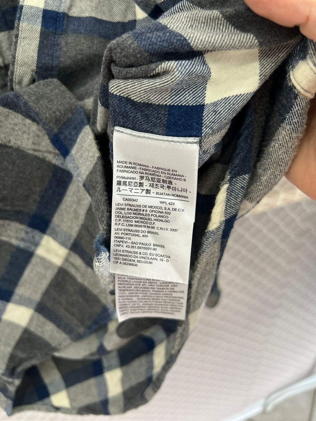 CAMICIA  A QUADRI LEVI'S UOMO