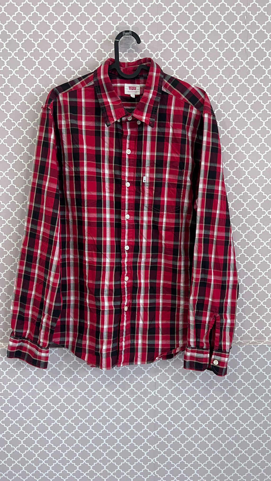 Camicia Levi's uomo a quadri rossi