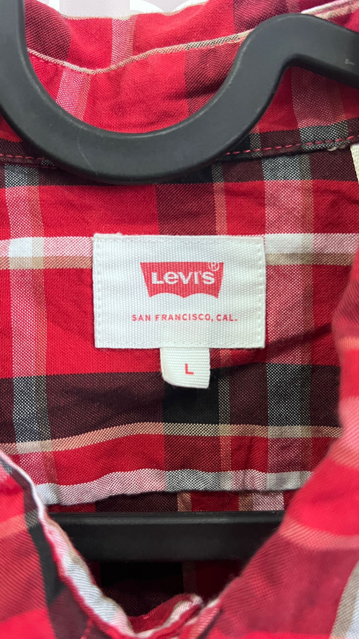 Camicia Levi's uomo a quadri rossi