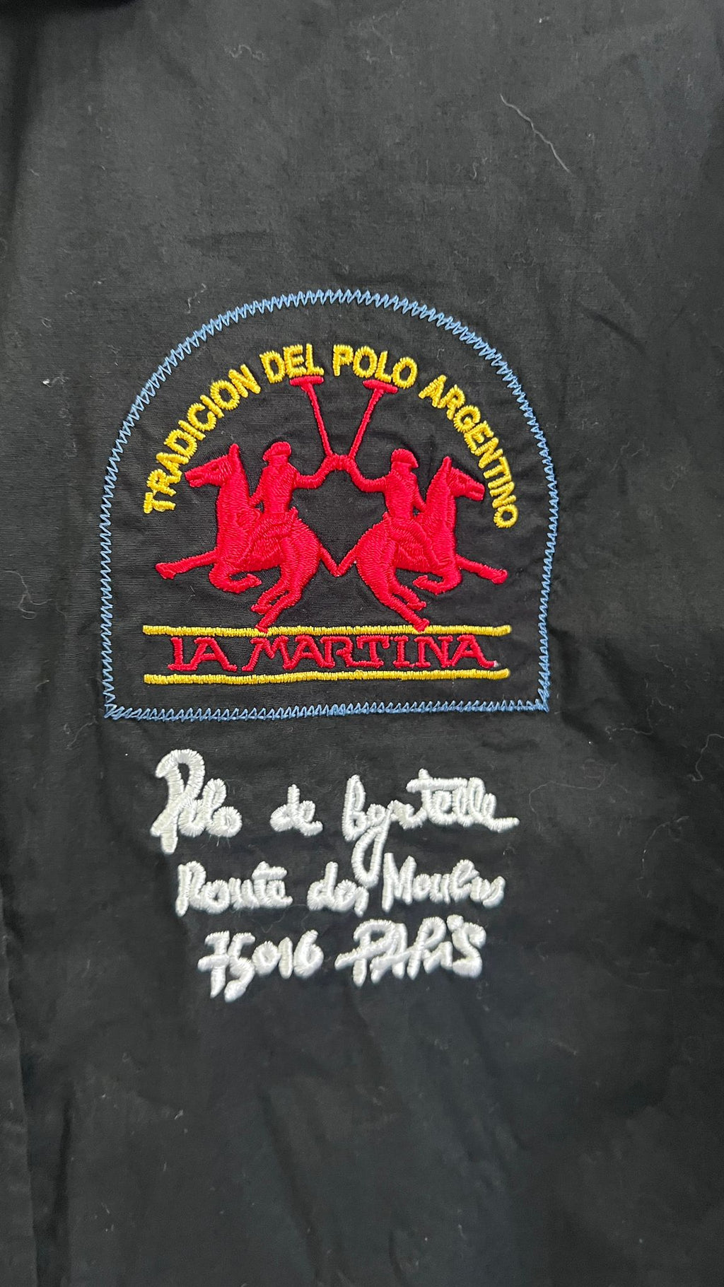Camicia Nera da Uomo a Maniche Lunghe "La Martina Polo"