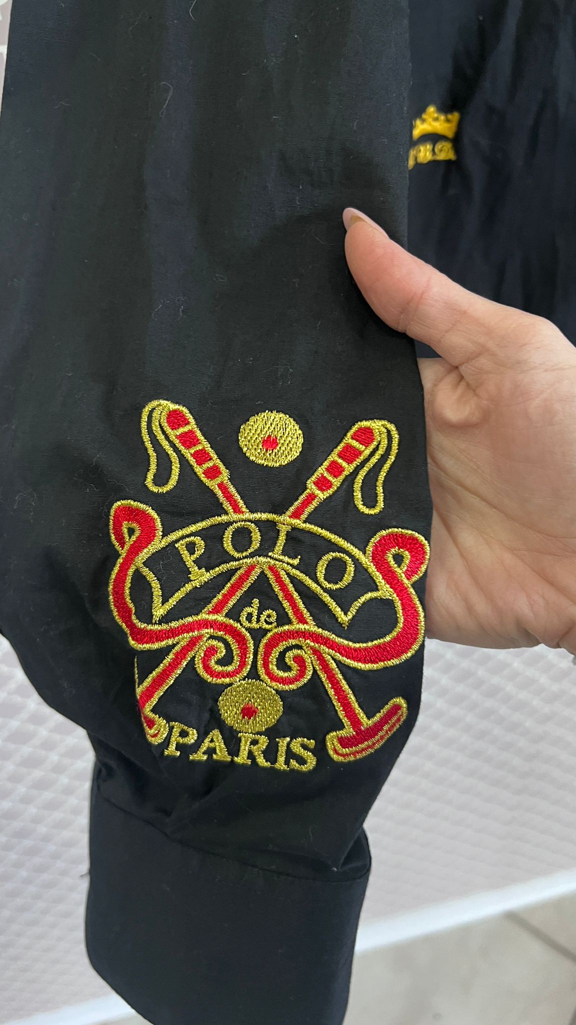 Camicia Nera da Uomo a Maniche Lunghe "La Martina Polo"