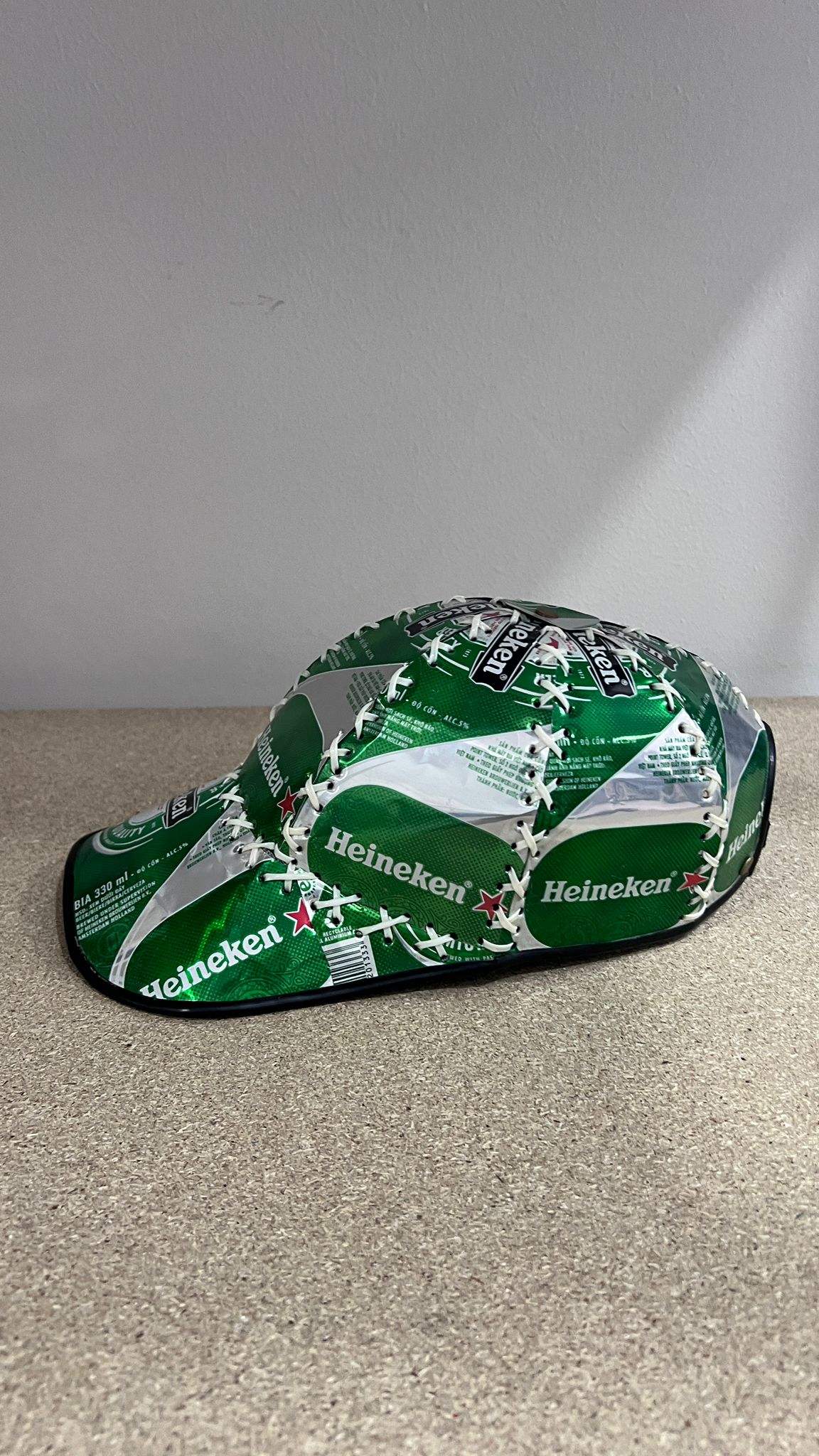 Cappello Baseball Upcycled "Can Craft" Heineken