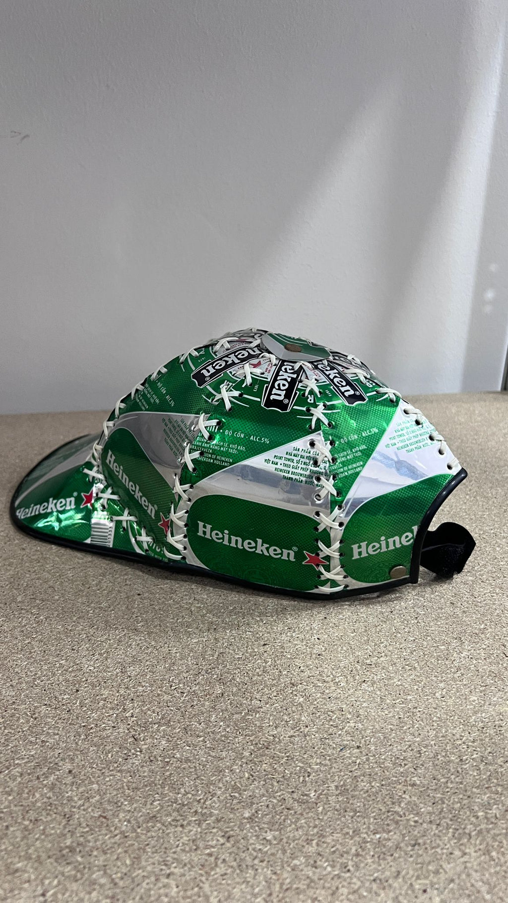 Cappello Baseball Upcycled "Can Craft" Heineken