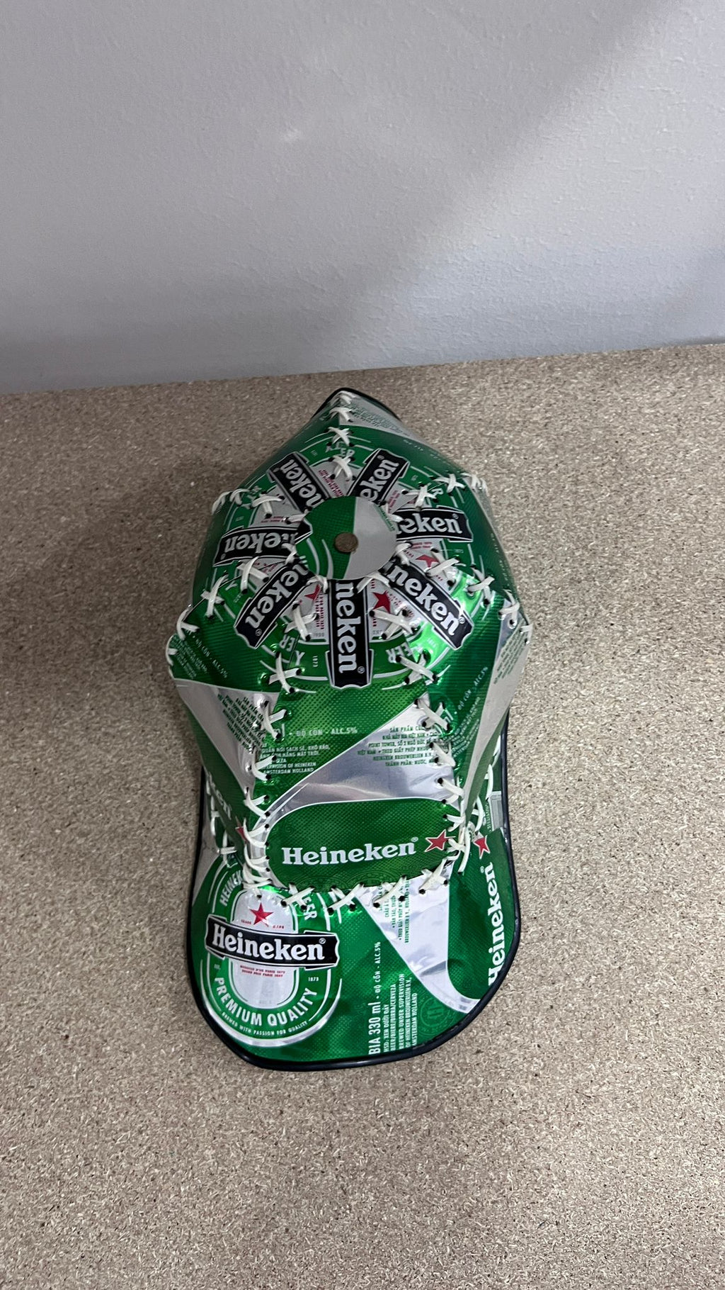 Cappello Baseball Upcycled "Can Craft" Heineken