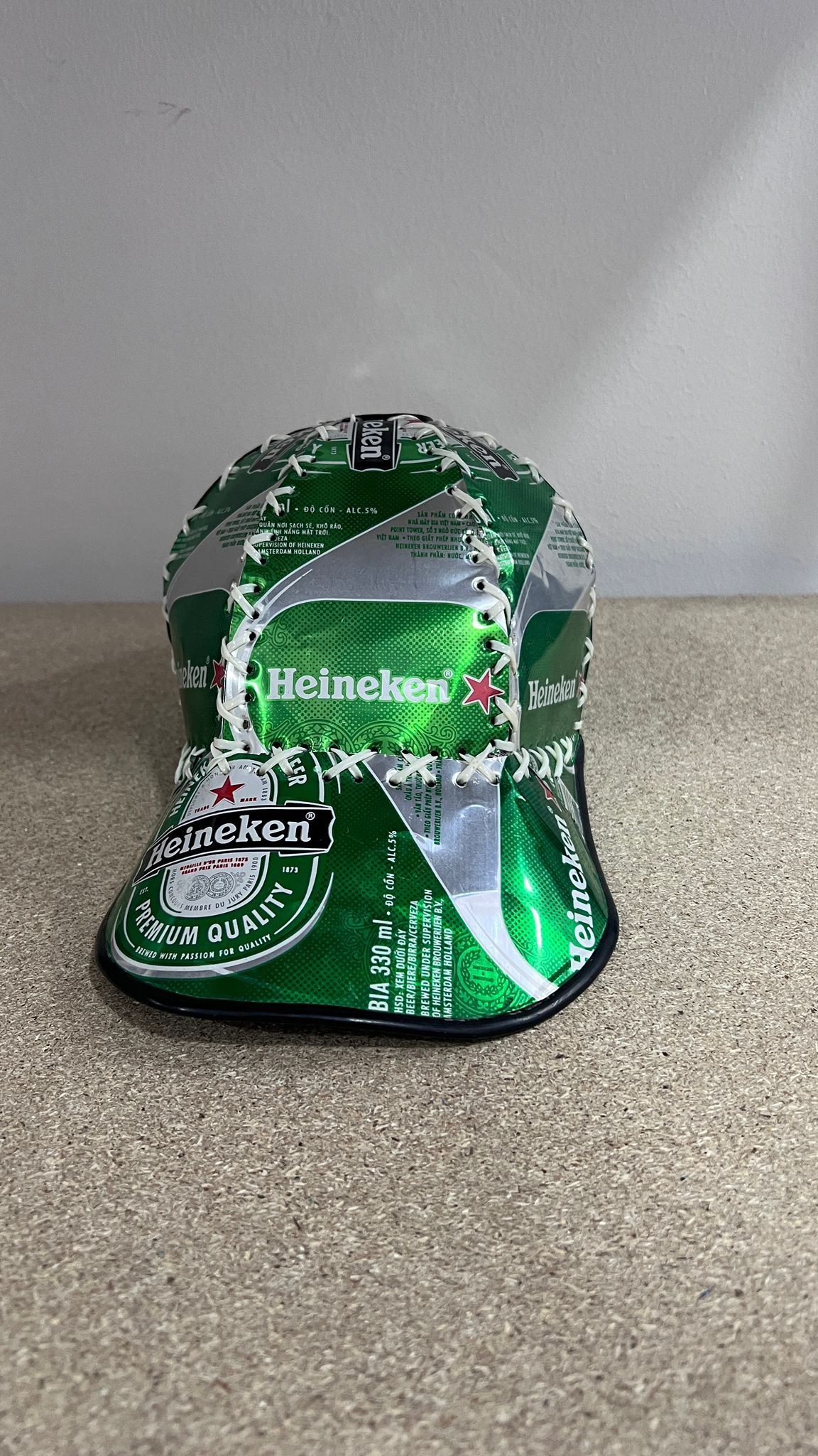 Cappello Baseball Upcycled "Can Craft" Heineken