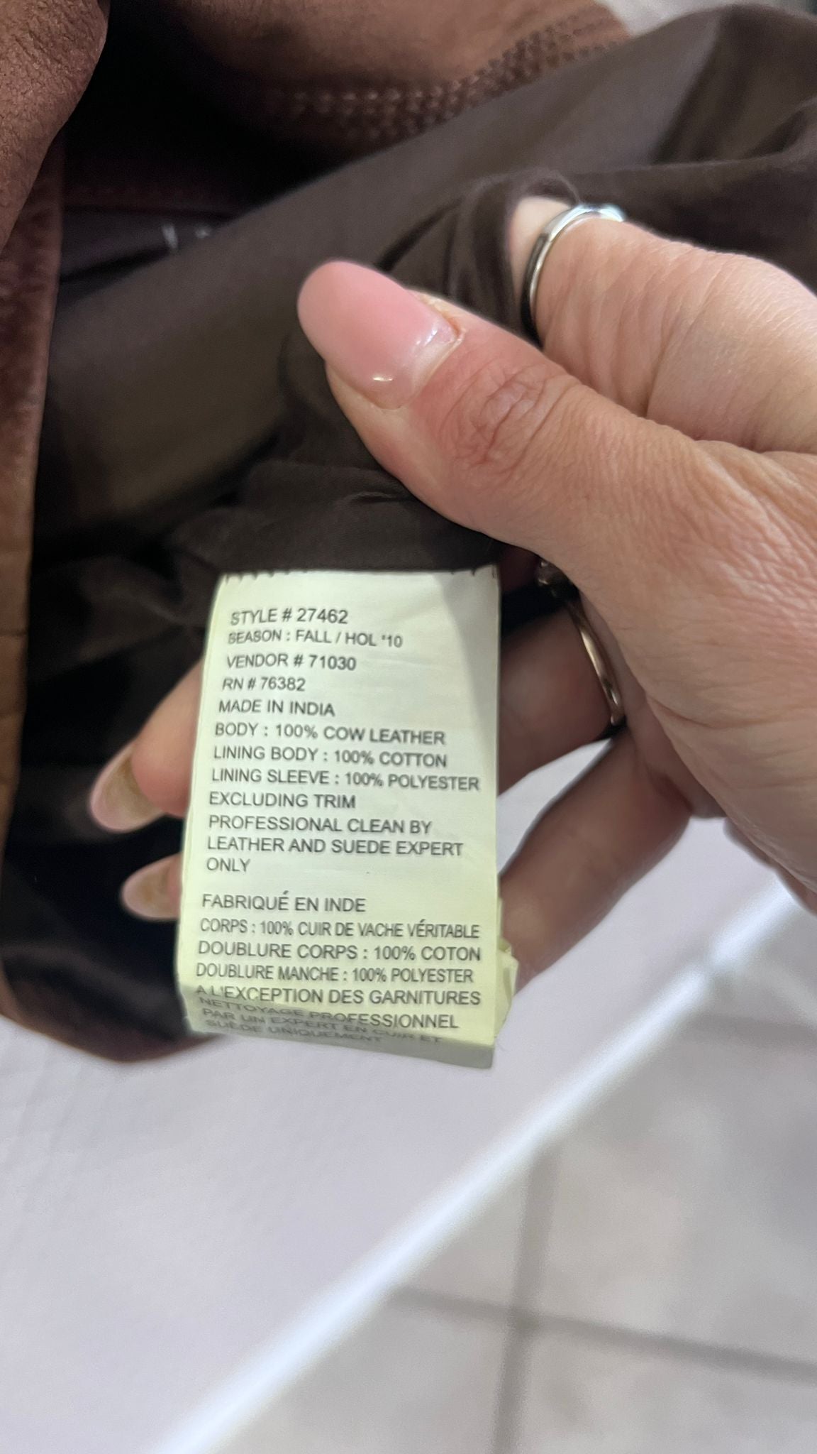 Giacca Parka in Pelle Timberland Uomo