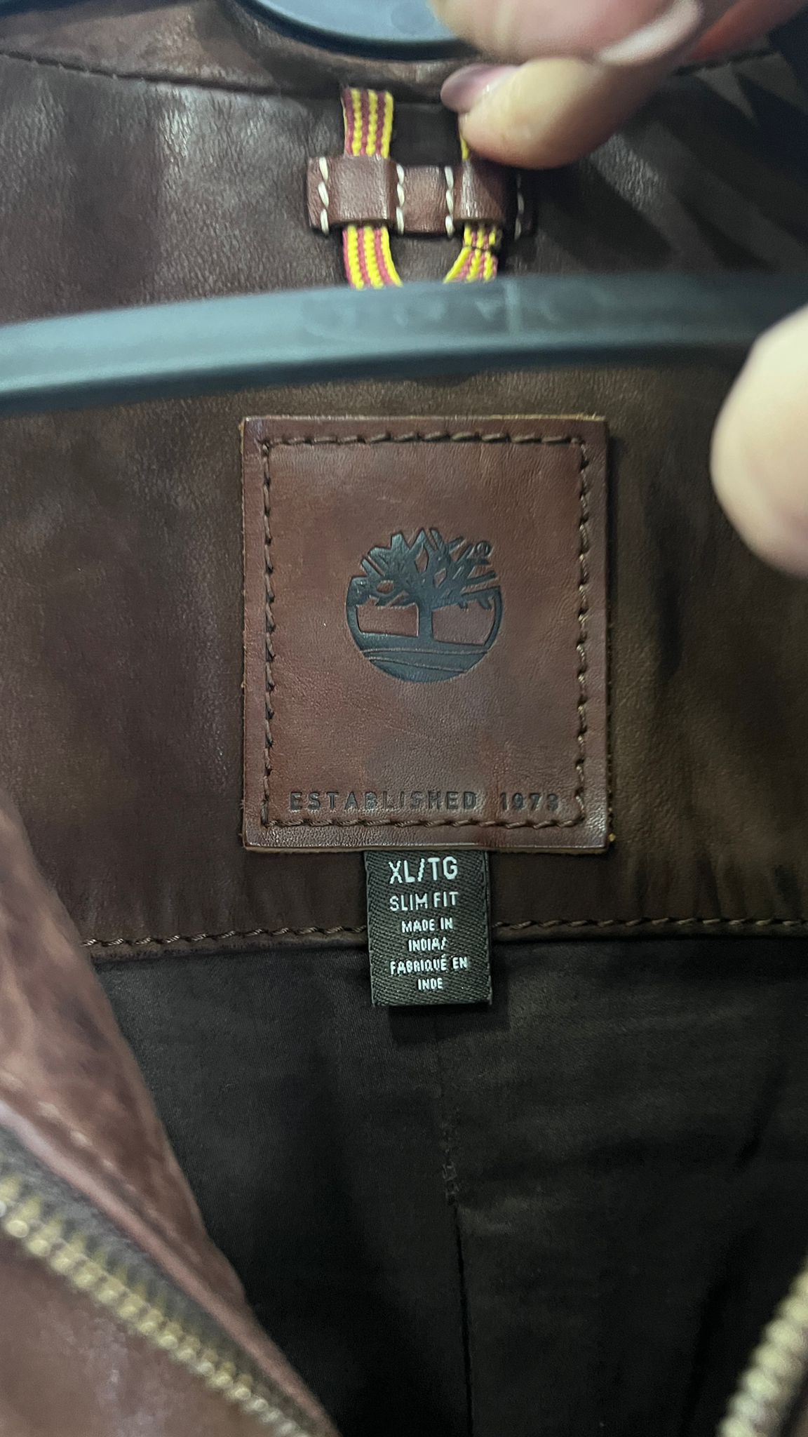 Giacca Parka in Pelle Timberland Uomo