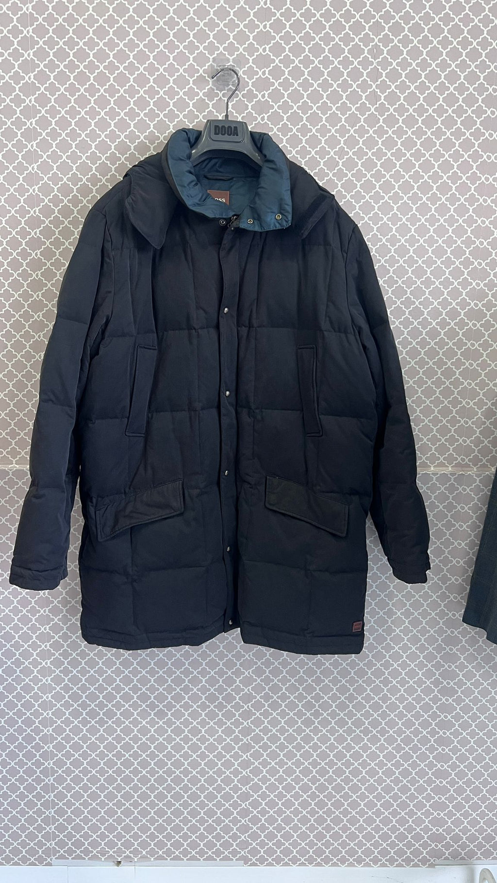 Piumino Lungo con Cappuccio Hugo Boss