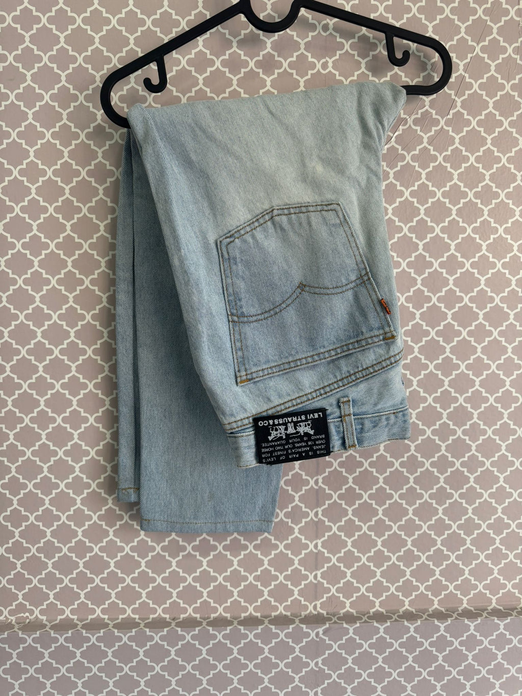 Jeans Levi's Custom Fit - Stile Pinstripe Gessato Chiaro