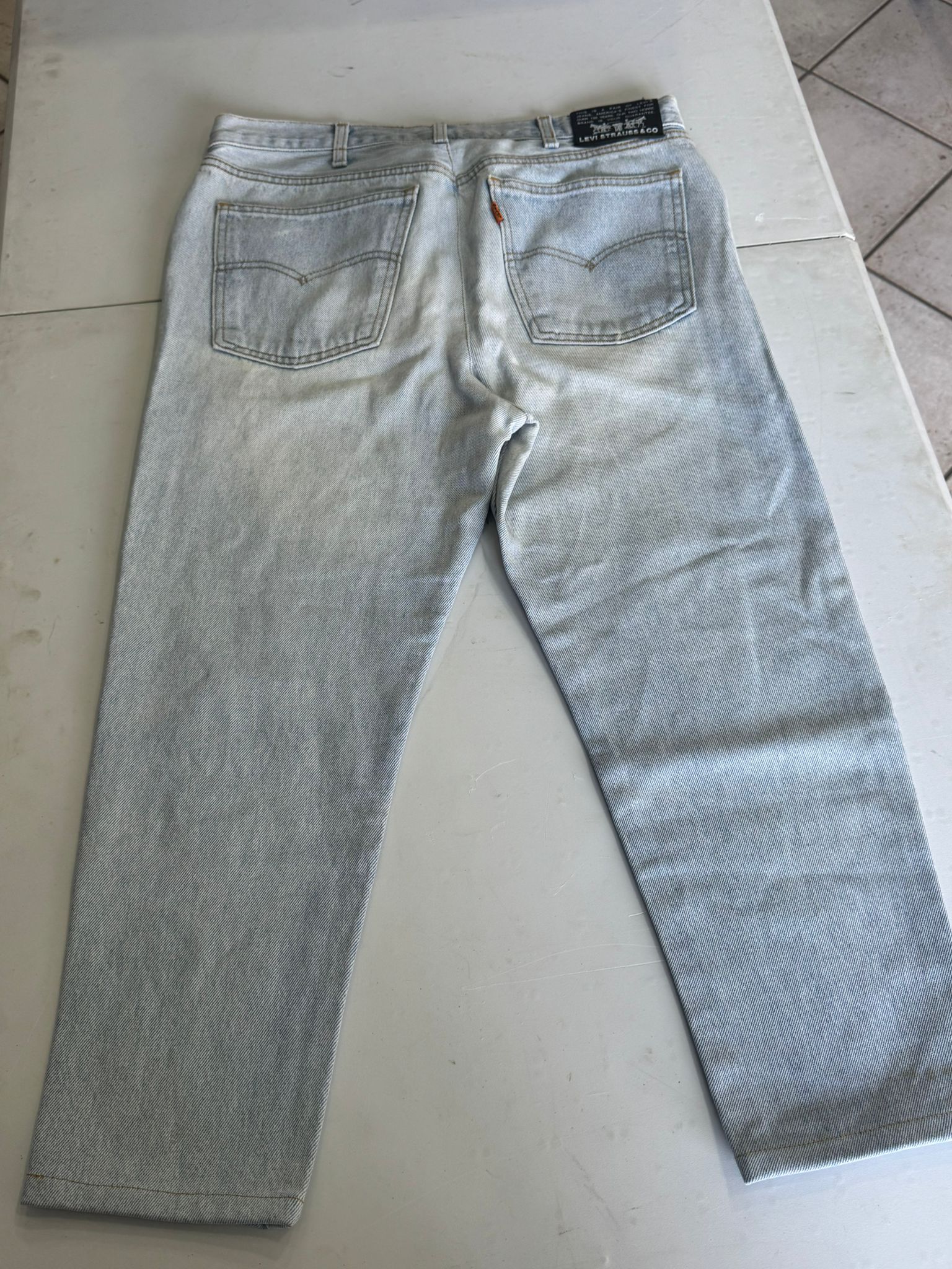 Jeans Levi's Custom Fit - Stile Pinstripe Gessato Chiaro