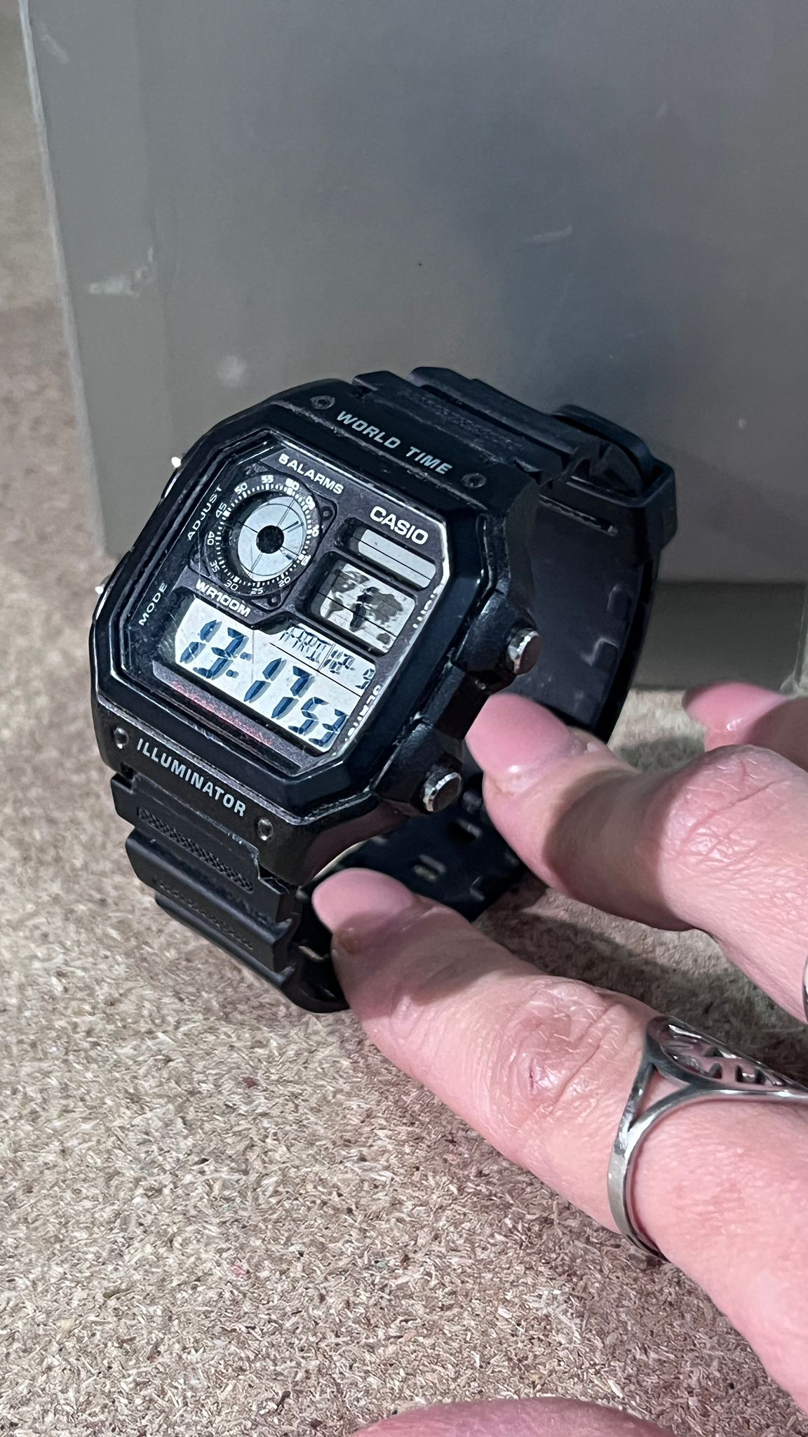 Orologio Digitale Casio AE-1200WH World Time