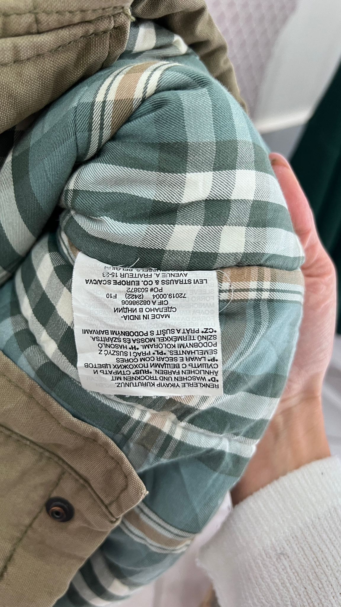 PARKA UOMO LEVI'S STRAUSS & CO.