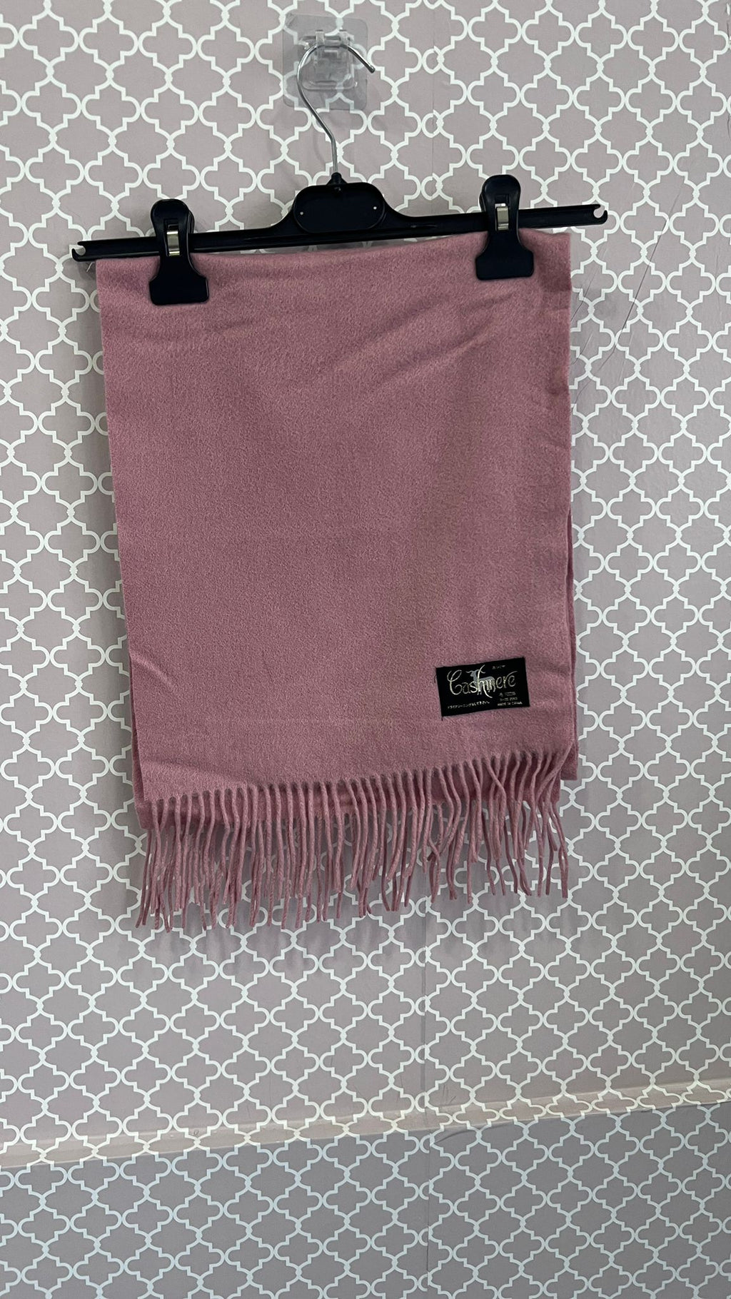 SCIARPA CASHMERE ROSA ANTICO - Timeless vintage
